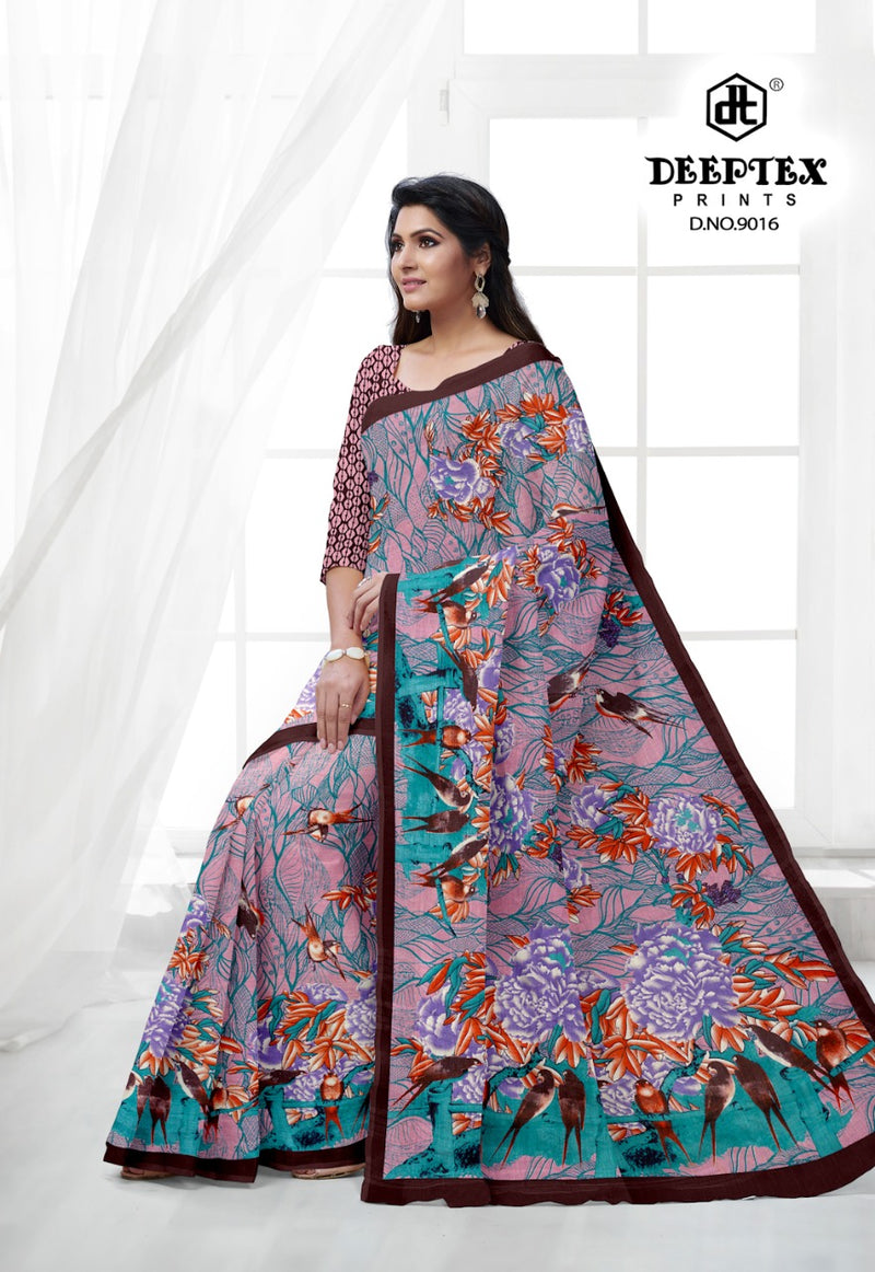 Deeptex Prints Kalamkari Special Vol 9 Pure Cotton Casual Wear Sarees Collection