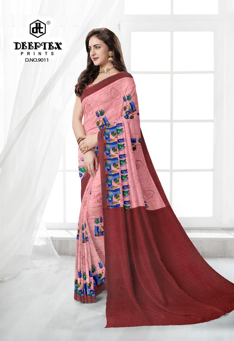 Deeptex Prints Kalamkari Special Vol 9 Pure Cotton Casual Wear Sarees Collection
