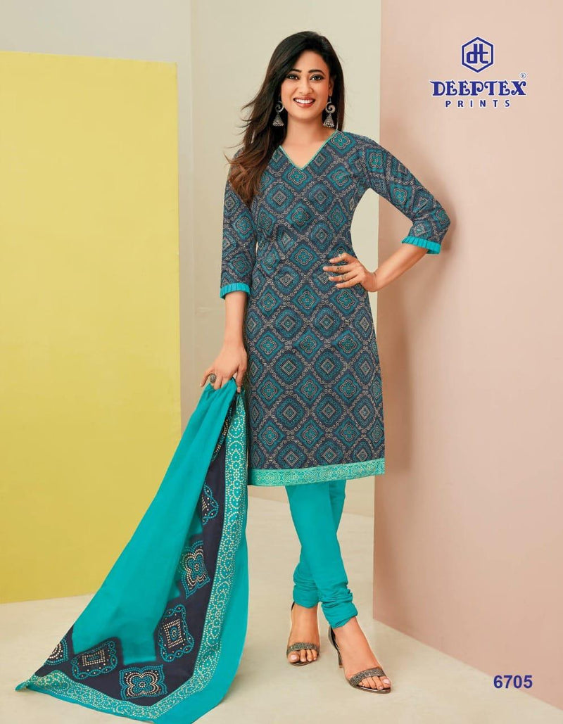 Deeptex Prints Miss India Vol 67 Pure Cotton Salwar Suit