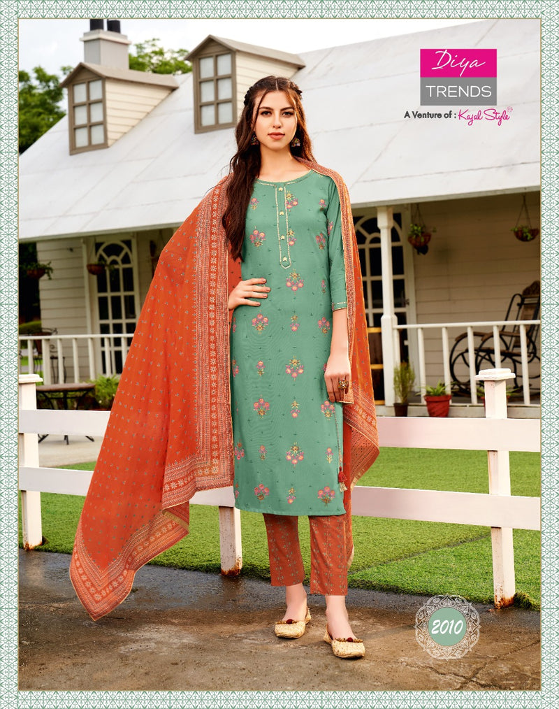 Syasii Vol 2 Chinon With Fancy Hard Work kurti