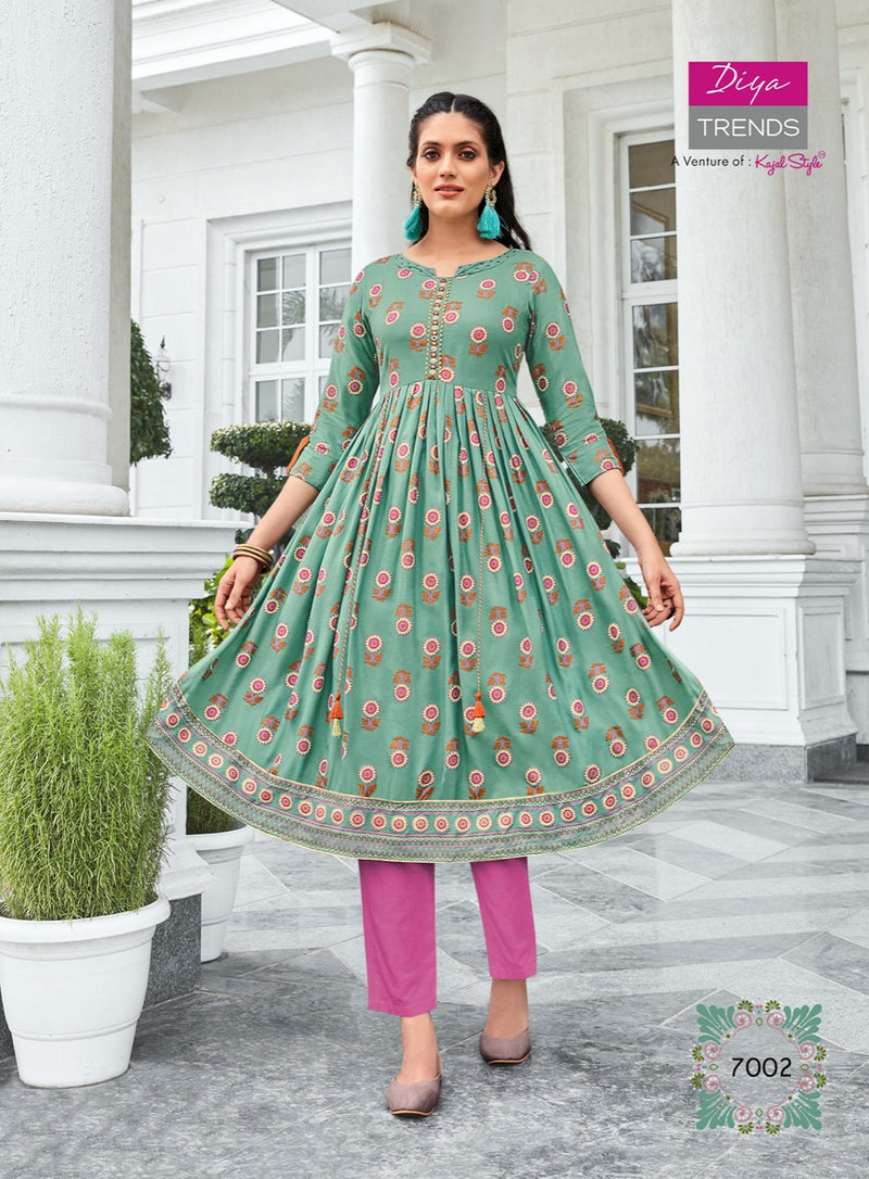 Diya Trends Ethnicity Vol 7 Designer Casual Wear Kurti Collection