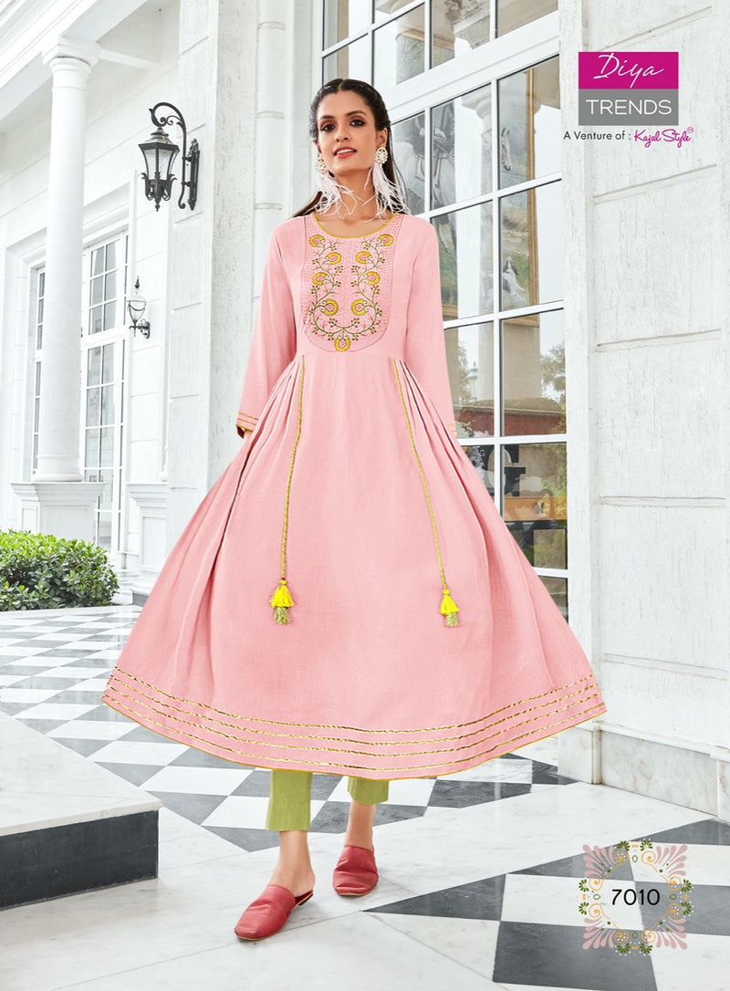 Diya Trends Ethnicity Vol 7 Designer Casual Wear Kurti Collection
