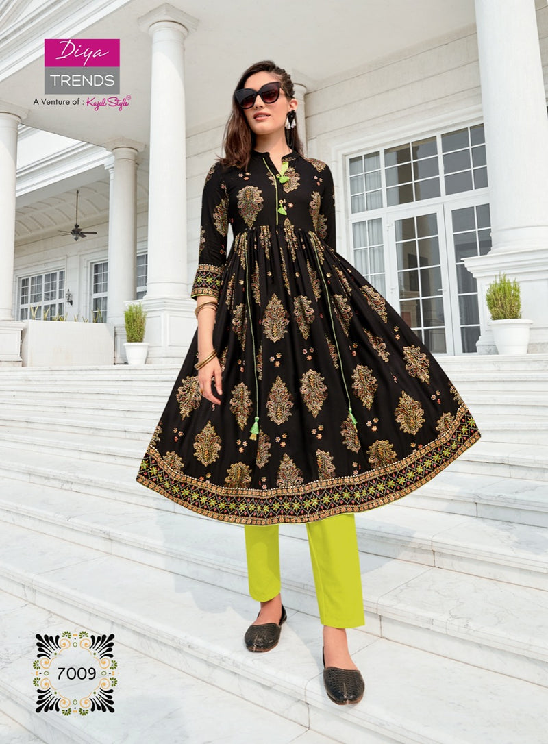 Diya Trends Ethnicity Vol 7 Designer Casual Wear Kurti Collection
