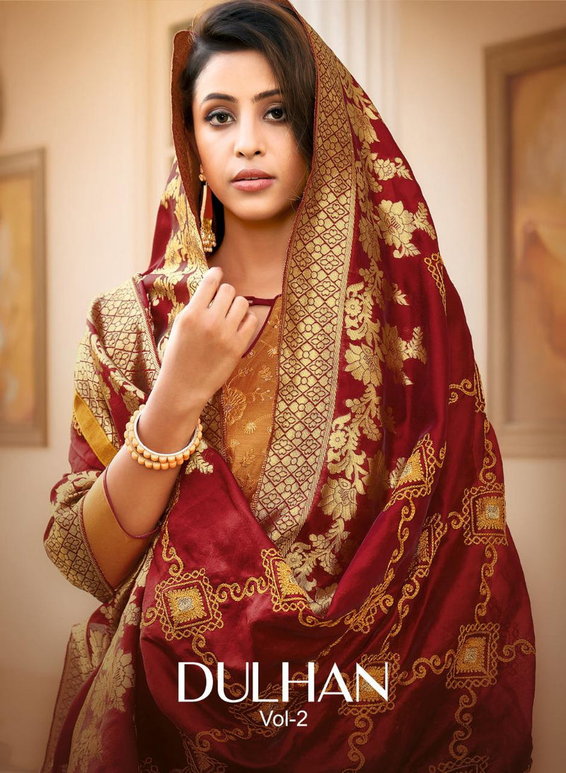 Dulhan Vol 2 Modal Silk Embroidery Work Exclusive Fancy Casual Wear Salwar Suit With Dupatta