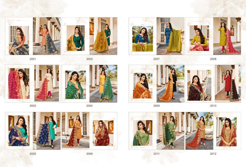 Dulhan Vol 2 Modal Silk Embroidery Work Exclusive Fancy Casual Wear Salwar Suit With Dupatta