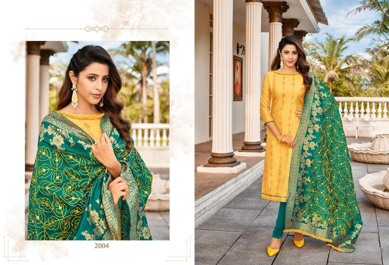 Dulhan Vol 2 Modal Silk Embroidery Work Exclusive Fancy Casual Wear Salwar Suit With Dupatta