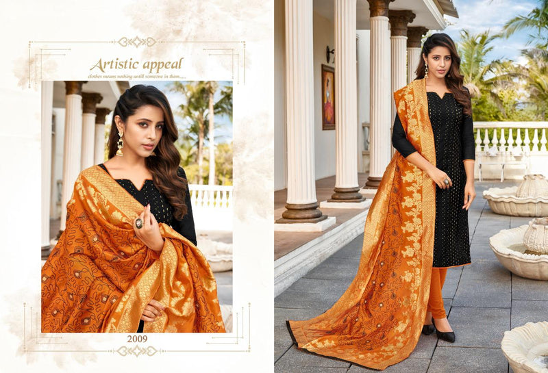 Dulhan Vol 2 Modal Silk Embroidery Work Exclusive Fancy Casual Wear Salwar Suit With Dupatta