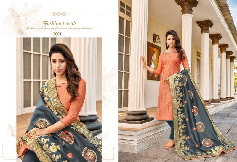 Dulhan Vol 2 Modal Silk Embroidery Work Exclusive Fancy Casual Wear Salwar Suit With Dupatta