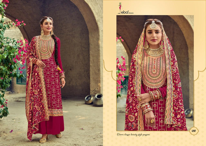 Eba Lifestyle Satrangi Special Georgette Pakistani Style Designer Wedding Wear Salwar Suits
