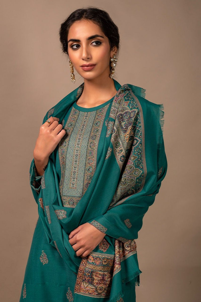 Naariti Ehrum Pashmina With Jacquard Hand Work Stylish Designer Casual Wear Salwar Kameez