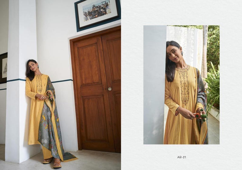 Varsha Ehrum Amara Cotton Printed Party Wear Salwar Suits With Beautiful Embroidery
