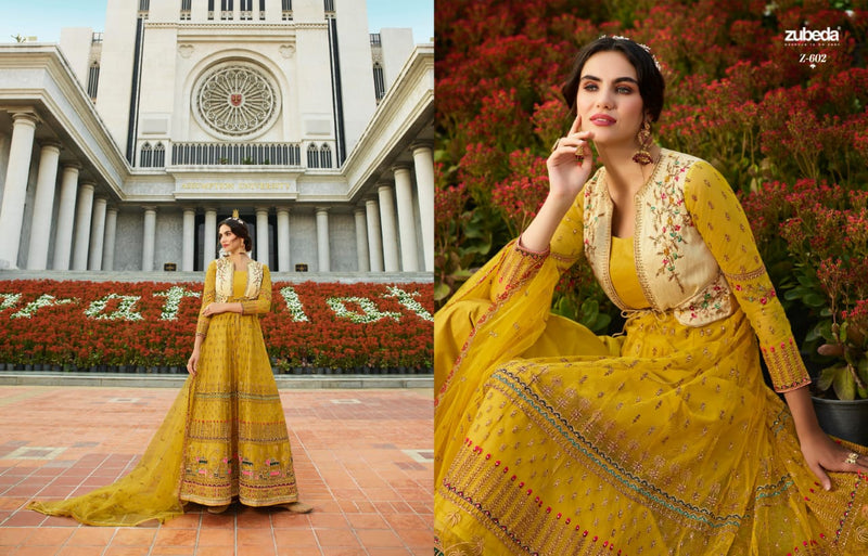 Zubeda Eira Net Heavy Embroidery Work Fancy Designer Partywear Salwar Kameez