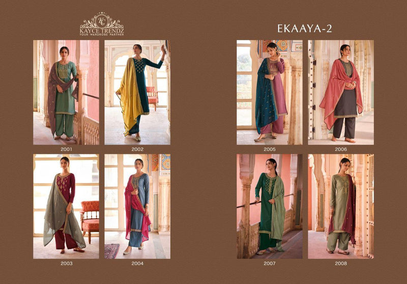 Kasmeera Ekaaya Vol 2 Fabulous Silk Party Wear Ready Made Salwar Suits
