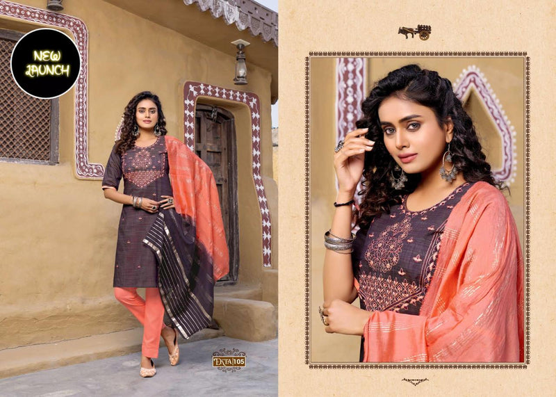 Riya Ekta Vol 1 Fancy Hand Work With Embroidery Work stylish Designer Casual Look Kurti