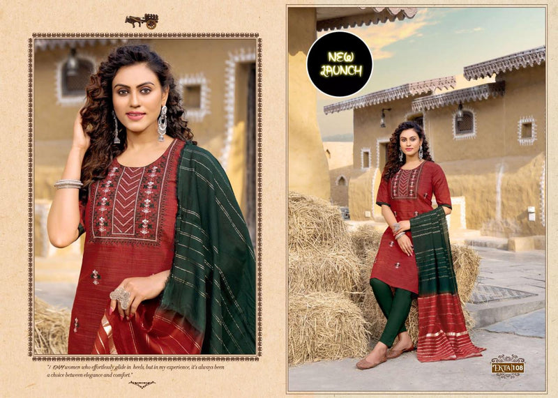 Riya Ekta Vol 1 Fancy Hand Work With Embroidery Work stylish Designer Casual Look Kurti