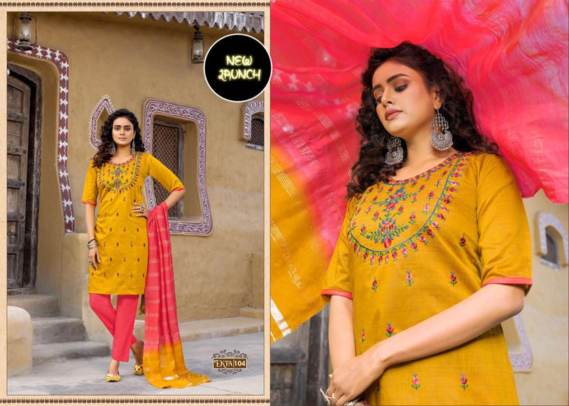 Riya Ekta Vol 1 Fancy Hand Work With Embroidery Work stylish Designer Casual Look Kurti