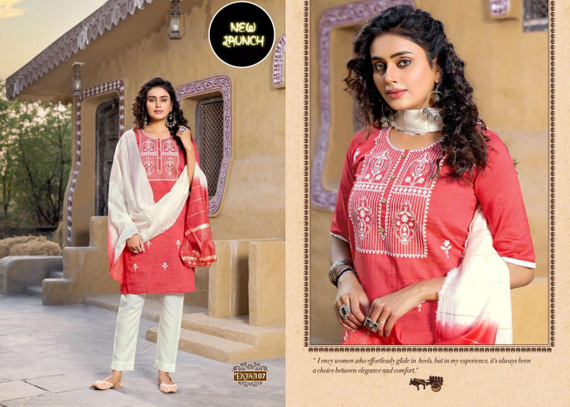 Riya Ekta Vol 1 Fancy Hand Work With Embroidery Work stylish Designer Casual Look Kurti