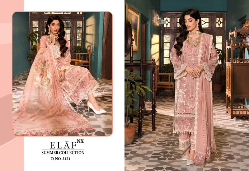 Shree Fabs Elaf NX Summer Collection Cotton Embroidered Pakistani Style Party Wear Salwar Suits