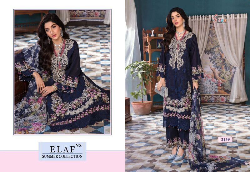 Shree Fabs Elaf NX Summer Collection Cotton Embroidered Pakistani Style Party Wear Salwar Suits