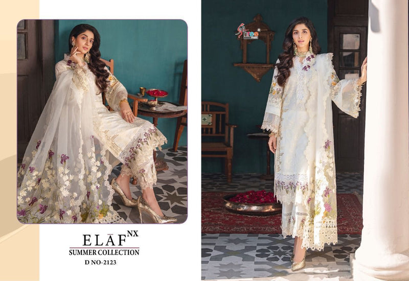 Shree Fabs Elaf NX Summer Collection Cotton Embroidered Pakistani Style Party Wear Salwar Suits