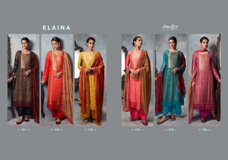 Omtex Elaina Jacquard With Heavy Embroidery Work Stylish Designer Casual Look Festive Wear Salwar Kameez