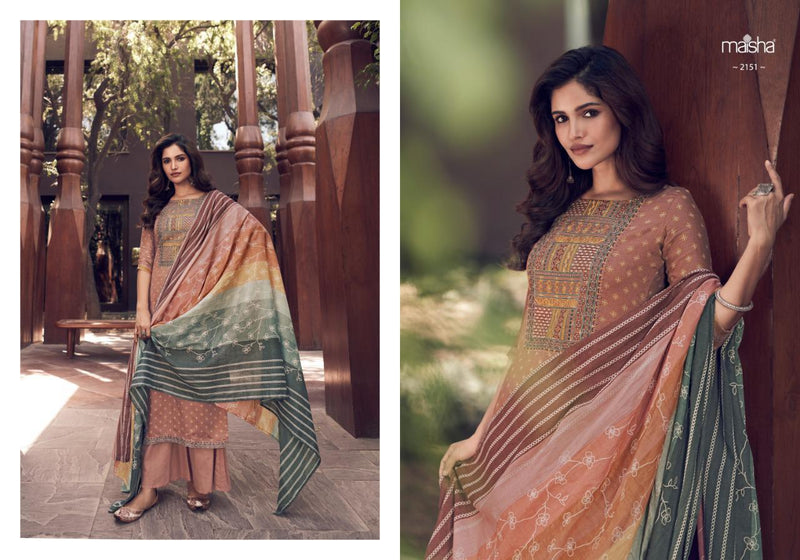 Maisha Elaina Jam Satin Party Wear Salwar Suits With Fancy Prints & Embroidery