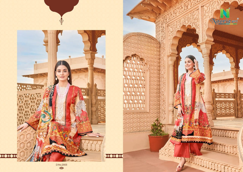 Noorie Art Elan E Ishq Cambric Cotton Pakistani Style Party Wear Salwar Suits