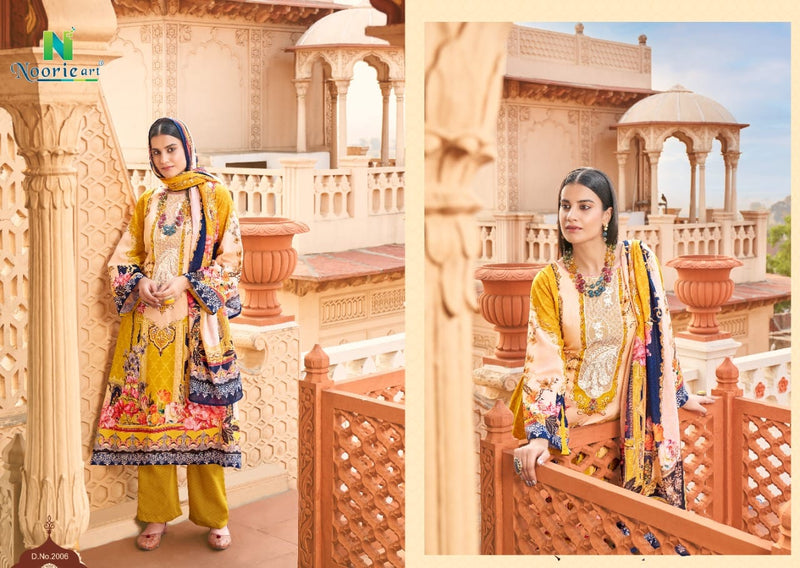 Noorie Art Elan E Ishq Cambric Cotton Pakistani Style Party Wear Salwar Suits