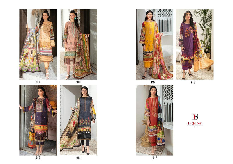 Deepsy Suit Elan Vol 13 Satin Silk With Embroidery Work Stylish Designer Pakistani Salwar Kameez