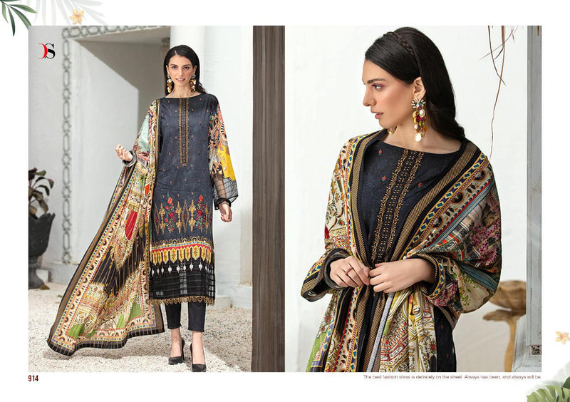 Deepsy Suit Elan Vol 13 Satin Silk With Embroidery Work Stylish Designer Pakistani Salwar Kameez