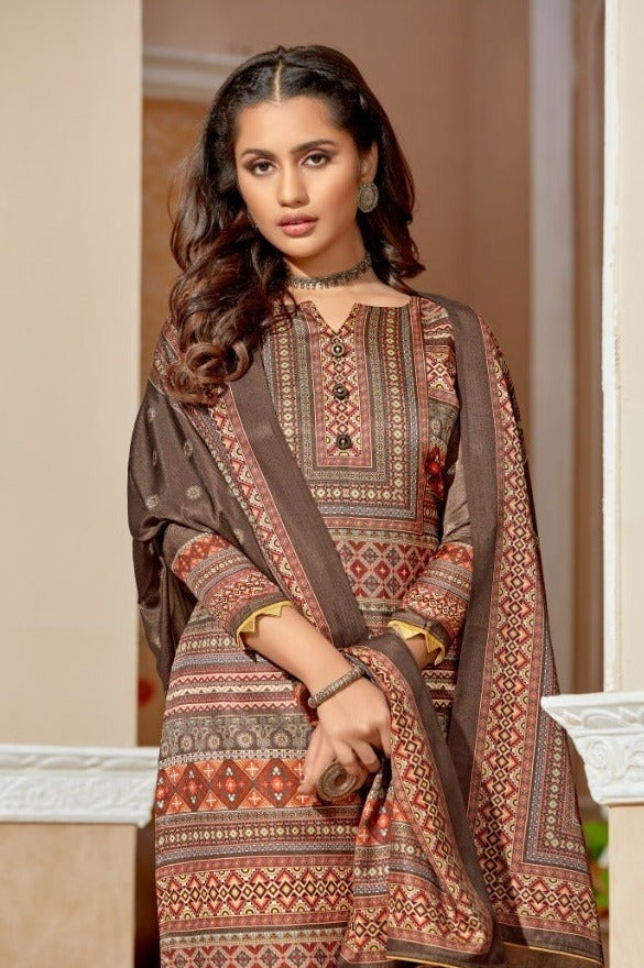 Bipson Fashion Elegance Tusser Silk Digital Printed Readymade Salwar Suits