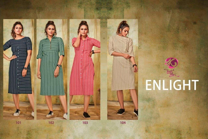 Kurti Times Enlight Cotton Fancy Western Wear Kurtis