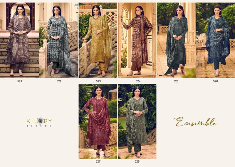Kilory Trends Ensemble Pashmina With Heavy Embroidery Work Stylish Designer Casual Wear Salwar Kameez
