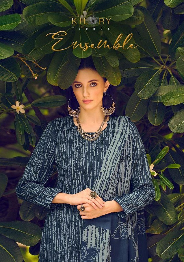 Kilory Trends Ensemble Pashmina With Heavy Embroidery Work Stylish Designer Casual Wear Salwar Kameez