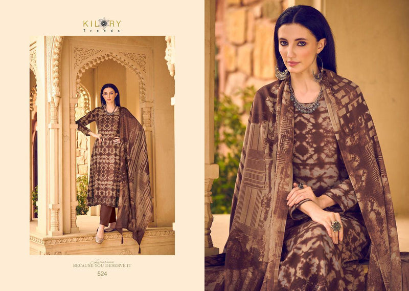 Kilory Trends Ensemble Pashmina With Heavy Embroidery Work Stylish Designer Casual Wear Salwar Kameez