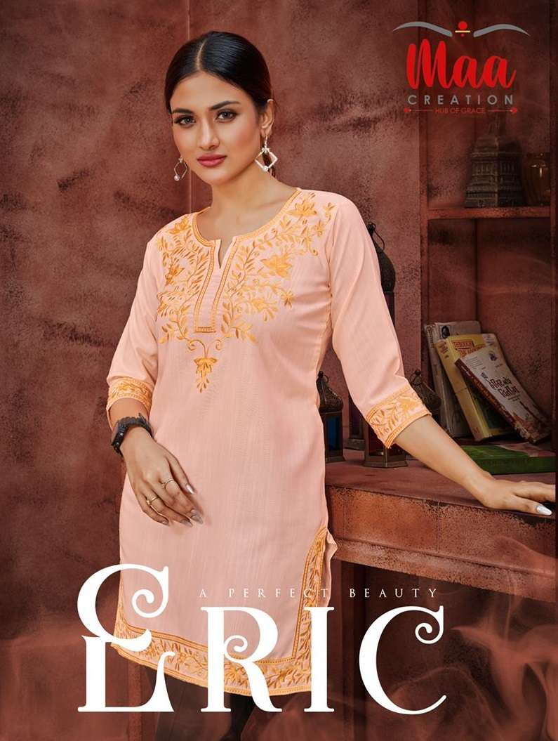 Maa Creation Eric Fancy Designer Short Fancy Casual Wear Kurtis