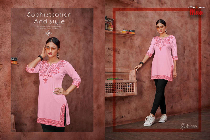 Maa Creation Eric Fancy Designer Short Fancy Casual Wear Kurtis