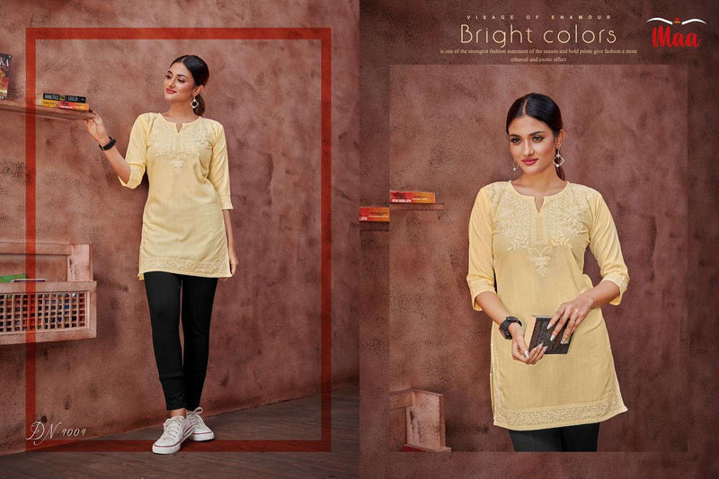 Maa Creation Eric Fancy Designer Short Fancy Casual Wear Kurtis