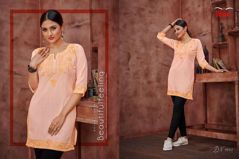 Maa Creation Eric Fancy Designer Short Fancy Casual Wear Kurtis