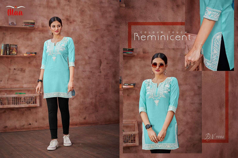 Maa Creation Eric Fancy Designer Short Fancy Casual Wear Kurtis