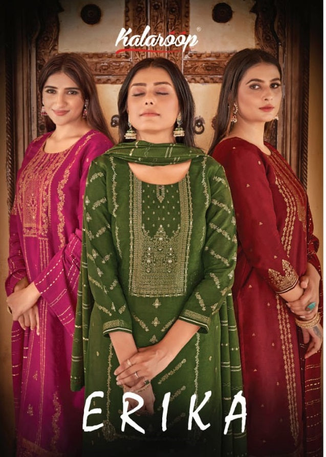 Kalaroop Kajree Erika Jacquard With Embroidery Work Stylish Designer Casual Wear Salwar Kameez