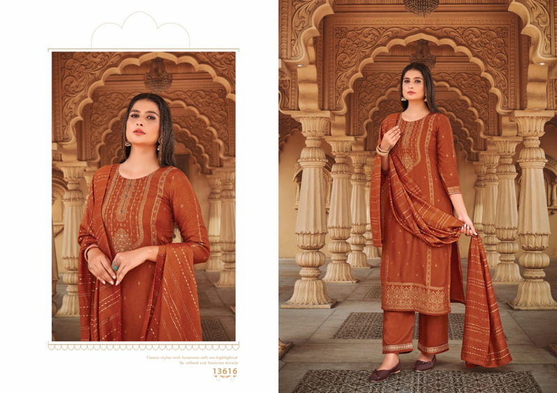 Kalaroop Kajree Erika Jacquard With Embroidery Work Stylish Designer Casual Wear Salwar Kameez