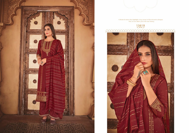 Kalaroop Kajree Erika Jacquard With Embroidery Work Stylish Designer Casual Wear Salwar Kameez