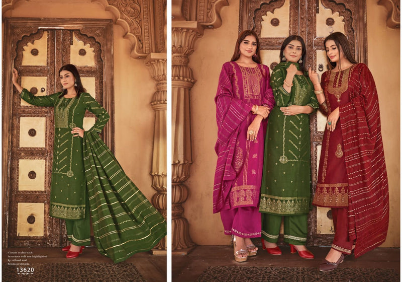 Kalaroop Kajree Erika Jacquard With Embroidery Work Stylish Designer Casual Wear Salwar Kameez