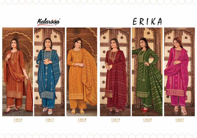 Kalaroop Kajree Erika Jacquard With Embroidery Work Stylish Designer Casual Wear Salwar Kameez