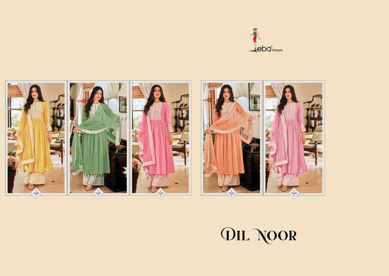 Eba Lifestyle Dil Noor Georgette With Embroidery Work Salwar Suit