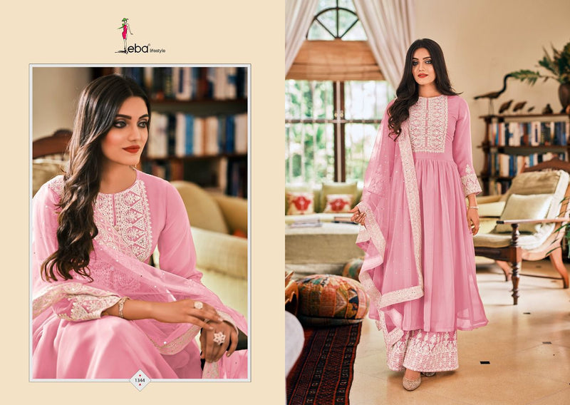 Eba Lifestyle Dil Noor Georgette With Embroidery Work Salwar Suit