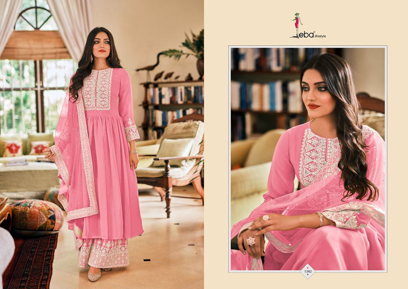 Eba Lifestyle Dil Noor Georgette With Embroidery Work Salwar Suit