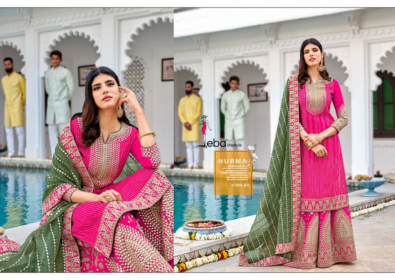 Eba Lifestyle Humra 35 Colour Edition Georgette With Embroidery Work Suit