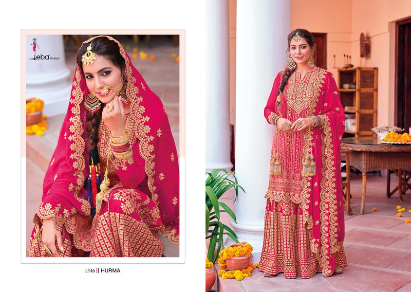 Eba Lifestyle Hurma Vol 36 Karwa Chouth Special Chinon With Embroidery Work